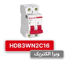 کلید مینیاتوری هیمل دو پل، تیپ C مدل HDB3WN2C16