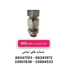 گلند ضد انفجار آرموردار M20 (به همراه شرود و ارت تگ)