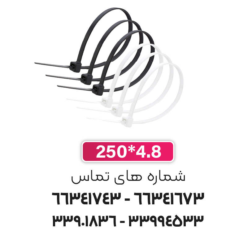 بست کمربندی 4.8*250 W&E
