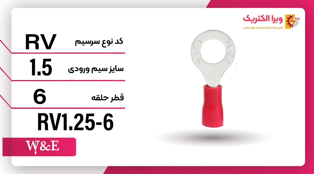 سرسیم حلقوی مدل RV1.25-6 برند W&E