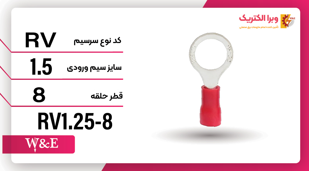 سرسیم حلقوی مدل RV1.25-8 برند W&E